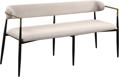 Acme Jaramillo Bench in Beige and Black