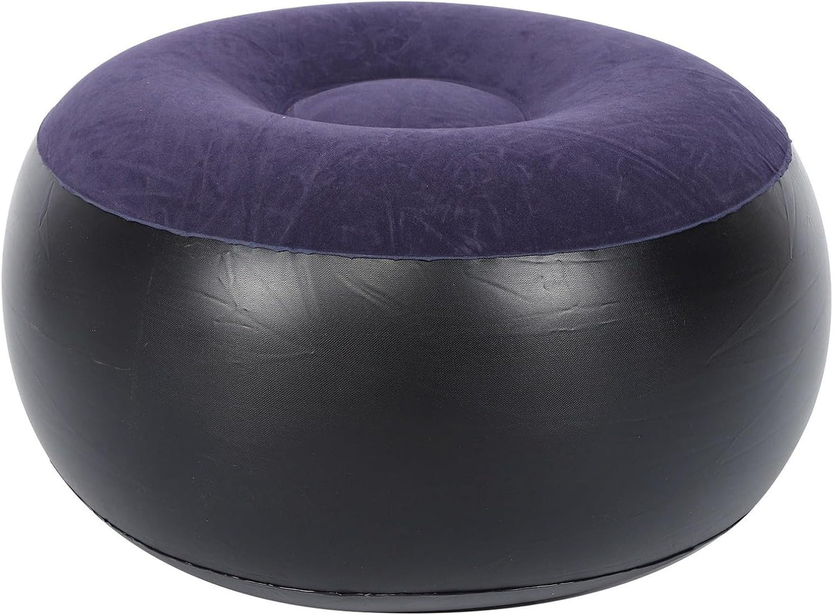 Round Footrest Stool, IndoorOutdoor Camping Outdoor Mattress Inflatable Ottoman for Camping Backyard Patio Garden Home