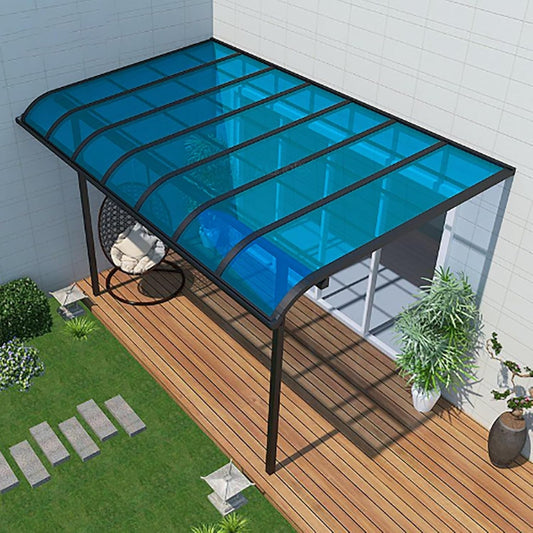 Daylighting Roof Panels Outdoor Sunshade Canopy Panels Greenhouse Panels Not Easy to Deform Easy to Assemble for Outdoor Shed Panels.(Blue,2x6.6ft)