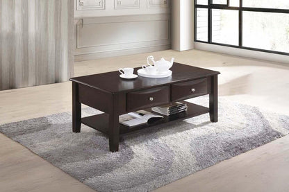 Espresso Finish 4pc Occasional Table Set with Antique Black, Espresso | Listed product dimensions are 47 x 16 x 30 in
