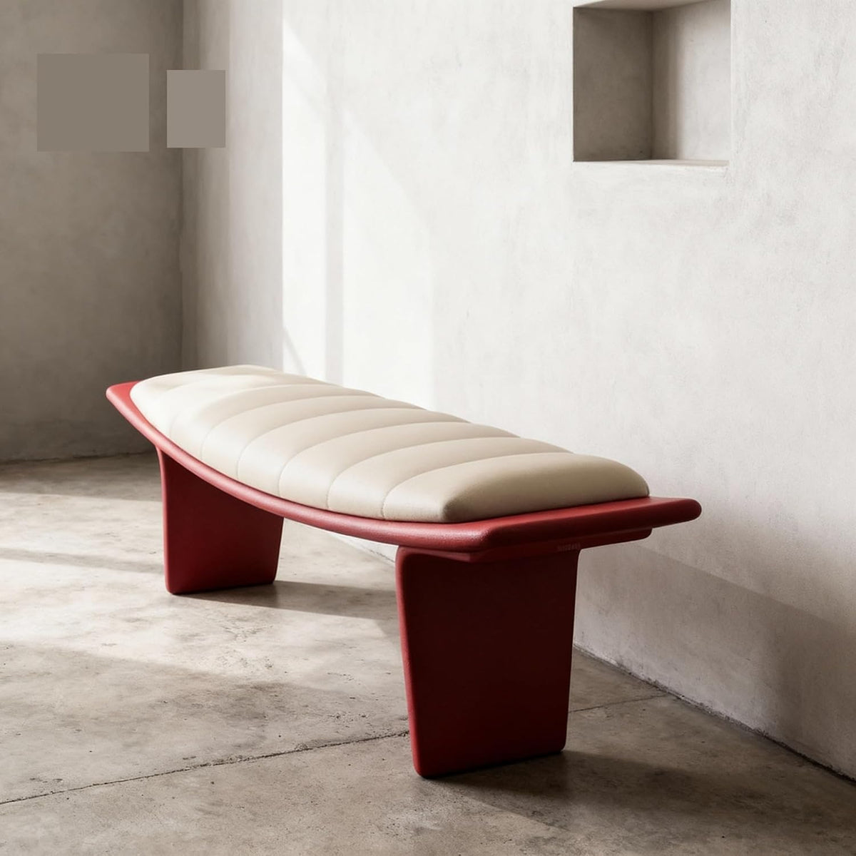 Modern Living Room Shoe Changing Stool Bedroom Leather Bed end Entryway(XL)