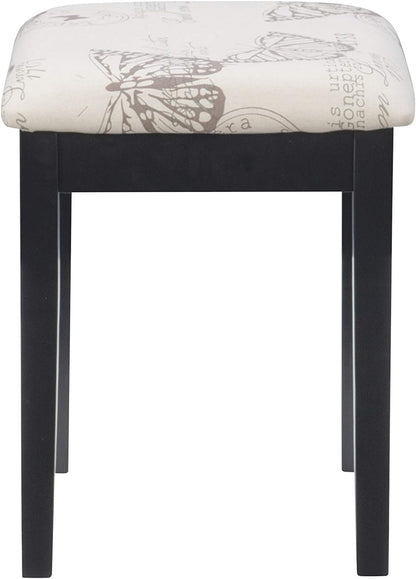 Linon Vanity Set, Black