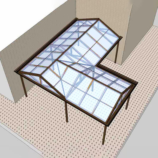 Greenhouse Panels Daylighting Roof Panels Transparent Greenhouse Panel Easy to Bend and Cut for Outdoor Gardens Greenhouses.(Transparent,2x9.8ft)