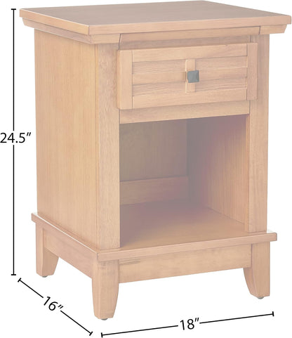 Homestyles Arts and Crafts Cottage Oak Nightstand with Drawer