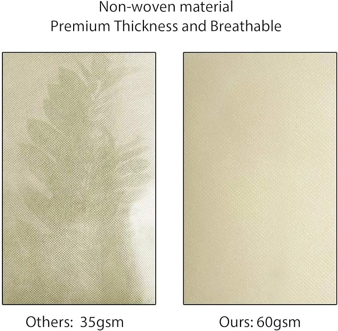 MIXC 2-Pack Plant Cover Tree Blanket Jacket Freeze Frost Protection Cloth for Potted Plants Fruit Trees (70.9‘’W×82.7‘’H)