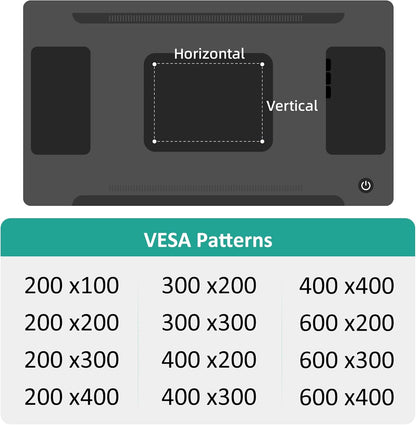 Studless TV Wall Mount for 22-55 Inch TVs, Slim No Stud TV Mount, Drywall TVs Bracket, Holds Up to 100 lbs, Max VESA 400x400mm - No Drill Easy Installation with Bubble Level