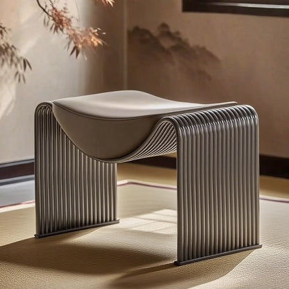 Bench for entryway with PU Leather Padded seat,Indoor midcentury end of Bed Bench,Dining Room Furniture with Metal Legs,Suitable for Entrance,Bedroom,Corridor