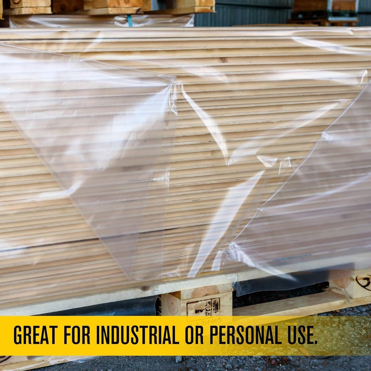 Aluf Plastics Plastic Sheeting - 20' x 100', 6 MIL Heavy Duty Gauge - Clear Vapor and Moisture Barrier Sheet Tarp/Drop Cloth for Painting & Furniture (1 Pallet of 25 Pack)