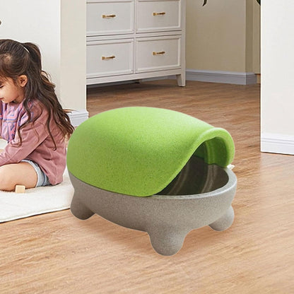 Turtle Storage Stool, Cute, Multipurpose Storage Ottoman Girls Gifts, Green