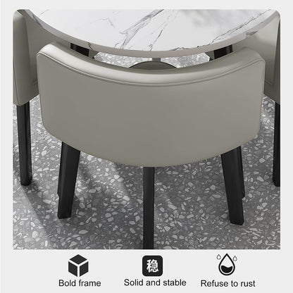 Office Reception Room Club Table and Chair Set, Home Living Room Kitchen Leisure Table, Tea Shop Coffee Shop Dessert Shop Negotiation Room Reception Room Restaurant Bar Terrace(Light Gray)