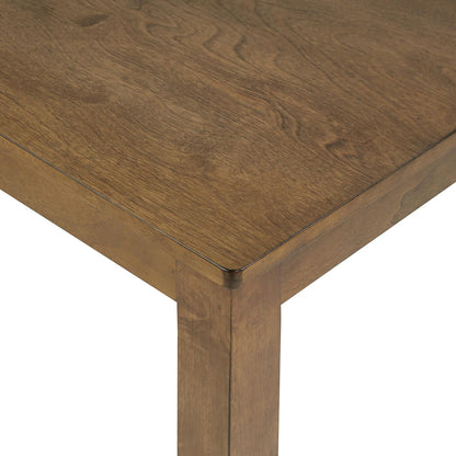 LUMISOL 34.5” Square Dining Table, Wood Kitchen Table for 4 People, Farmhouse Counter Height Table for Kitchen, Dining Room, Oak