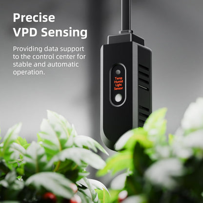Spider Farmer GGS AC10 Power Strip Kits, 10 AC Smart APP-Based Controls Outlets, 3 in 1 Soil Sensor, Temp Humid Light Sensor, for Indoor Grow Tent Plants Room