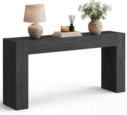 VASAGLE 63 Inches Entryway Table, Thick Tabletop Console Table, Farmhouse