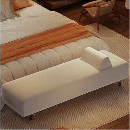 Modern Bedroom Bench, Entryway for Living Room End of Bed Accent Ottoman Entryway(120 * 40 * 55cm)