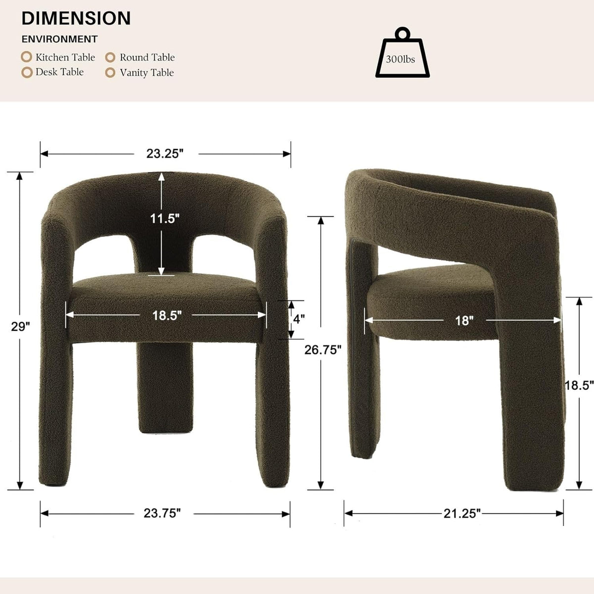 Green Sherpa Dining Chairs Set of 6, Modern Barrel Dining Room Chairs Upholstered Faux Fur Accent Chair with Arms and Round Back for Living Room Kitchen Armchair No Assembly Needed