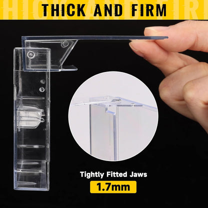 25-Pack Audio Cassette Storage Cases - Clear Plastic Cassette Tape Cases - Storage Solution 4.28" L x 2.75" W x 0.6" H
