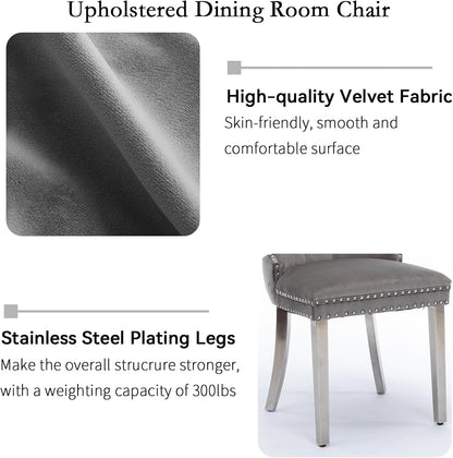 White Faux Marble Dining Room Table Set for 4, 5-Piece 63"-78.74" Extendable Dining Table Set with 4 Chairs, Rectangle Wooden Expanding Kitchen Table and Grey Upholstered Chairs Set