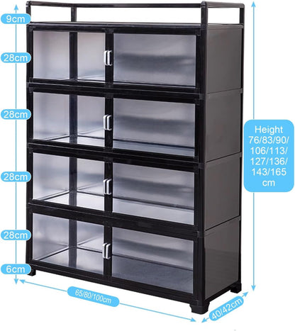 Kitchen Pantry Storage Cabinet Environmental Aluminum Composite Panel Aluminum Alloy Guardrail Pantry Cabinet, for Kitchen Living Room Bathroom(80 * 40 * 136cm)