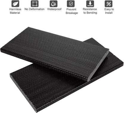 10 Pack Patio Rocking Chair Spring Plates Replacement, Patio Chair Repair Kit Universal Fiberglass Spring for Outdoor Swivel Rocker, 5 x 2.5 x 0.25 Inches