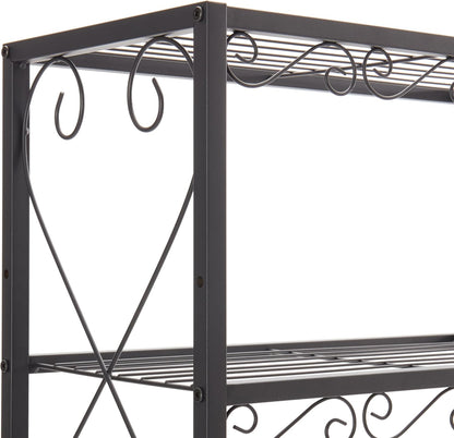 Queen Bed e with 2 Nightstands Headboards with Storage Cabinet, Headboard with Shelves, Bookcase Headboard Queen Easy Assembly for Bedroom Iron and Wood Rustic Brown