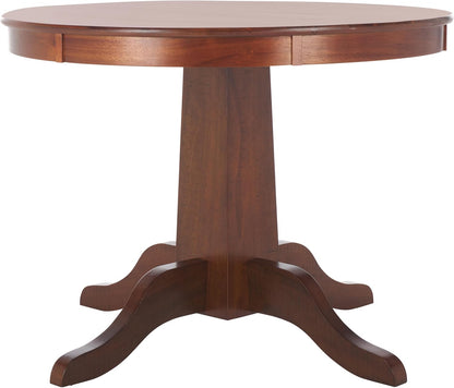 SAFAVIEH Home Collection - Sergio Rustic Cafe Brown Round Dining Table, Traditional Pedestal Design, Seats up to 4 (DTB9215A)
