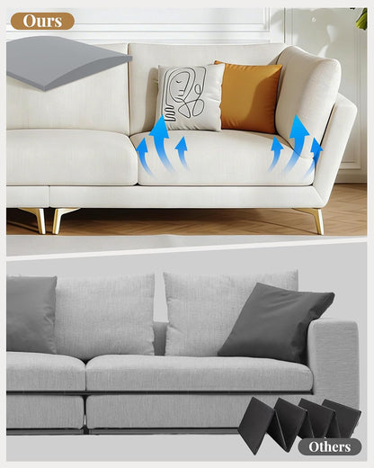 Upgraded Size Sofa Cushion Support, Couch Cushion Support for Sagging Couch Seat, Couch Replacement Insert, 24"x24"x2.4", High Density Foam Furniture Seat Sagging Repair, Trapezoid 40D, Grey Set of 1