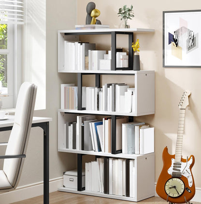 DWVO 5-Tier Geometric Bookshelf
