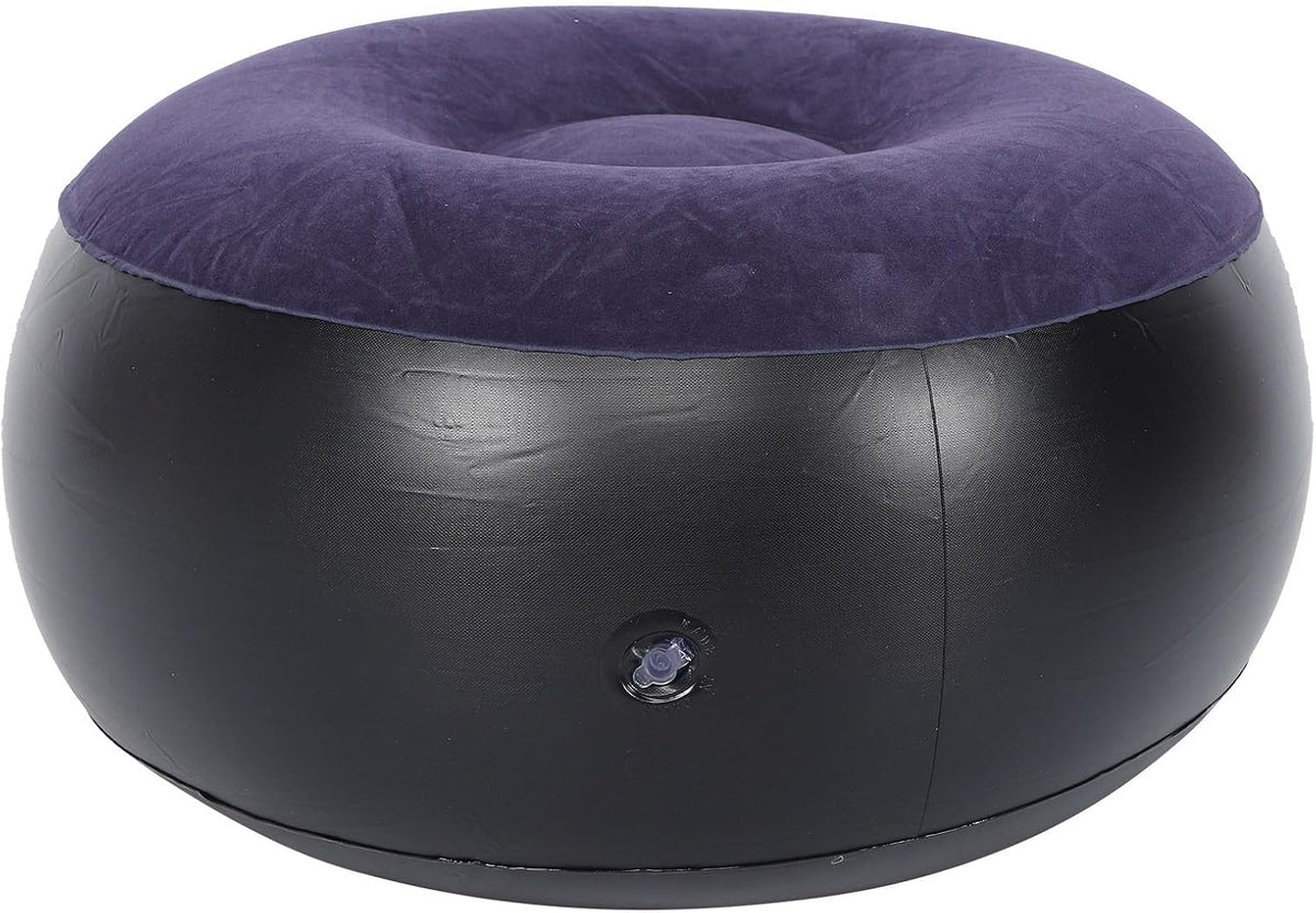 Round Footrest Stool, IndoorOutdoor Camping Outdoor Mattress Inflatable Ottoman for Camping Backyard Patio Garden Home