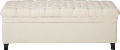 Christopher Knight Home Juliana Fabric Storage Ottoman, Beige