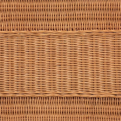 bali & pari Minahasa Bohemian Light Honey Braided Rattan Side Table