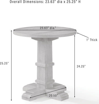 Crosley Furniture Joanna Modern Farmhouse Side Table, End Tables, Accent, Living Room Furniture, Rustic Brown