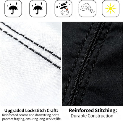 Heavy-Duty 210D Oxford Swing Cover-Waterproof UV-Resistant and Windproof Hammock with Drawstring(Single(115cmx190cm))
