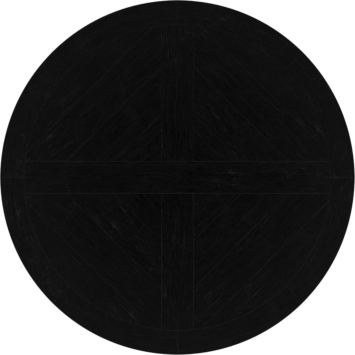 Coaster Home Furnishings - Florence - Pine Wood - Traditional Round Dining Table with Plank Top and Pedestal Base - Dining Room & Kitchen - 60 Inch - Black - 115530