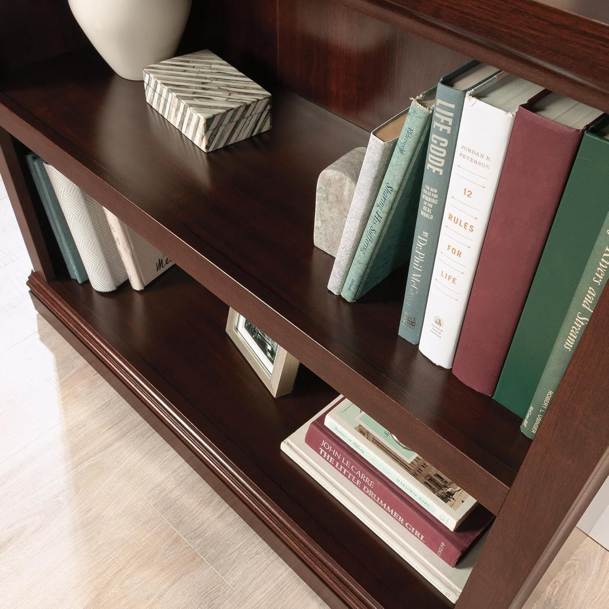 Sauder Miscellaneous Storage 2-Shelf Bookcase/ book shelf, Select Cherry finish