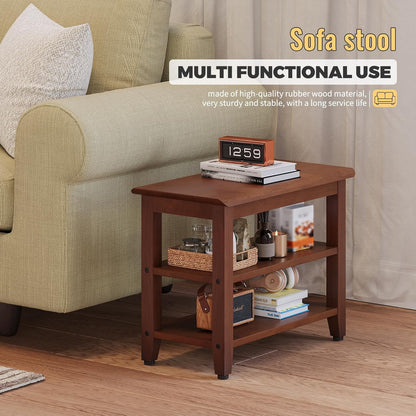Wood Shoe Bench for Entryway,Bench with Shoe Rack,Storage Shoe Organizer for Hallway,Living Room,Bedroom (Brown, 23.62''W×11.81‘’D×17.71‘’H)