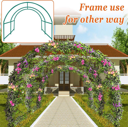 Strong Camel Greenhouse Replacement Frame for Outdoor Larger Hot Garden House , Support Arch Frame Climbing Plants/Flowers/Vegetables (10' X7'X6', Frame)