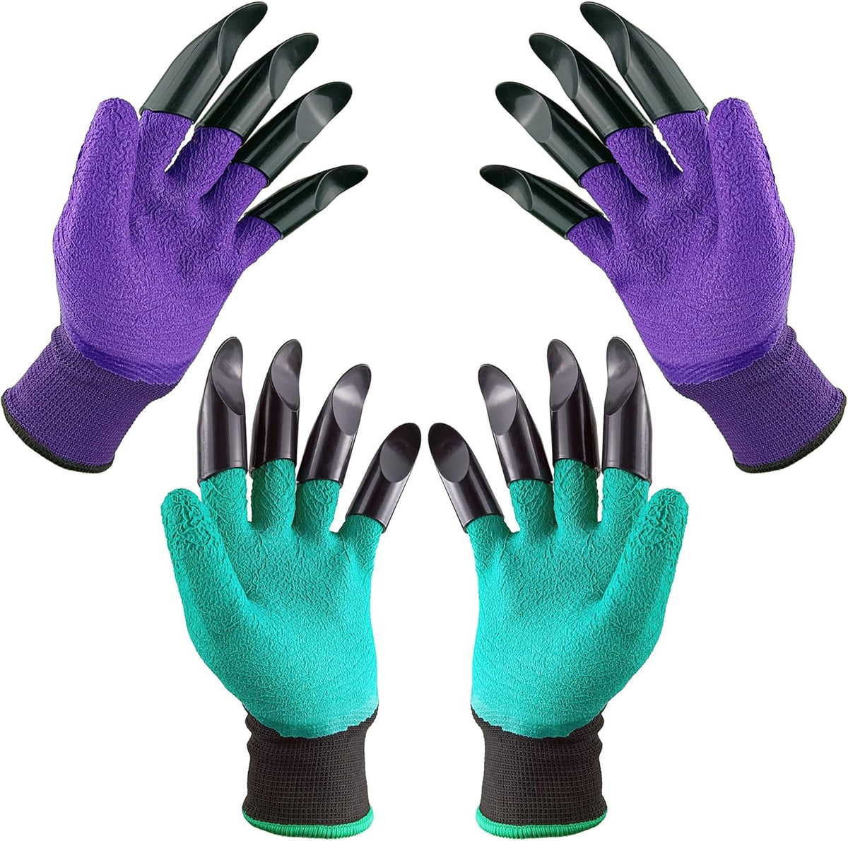 DCCPAA Garden Gloves with Claws,Claw Gardening Gloves for Digging,Planting, Weeding, Seeding-Waterproof for Men and Women