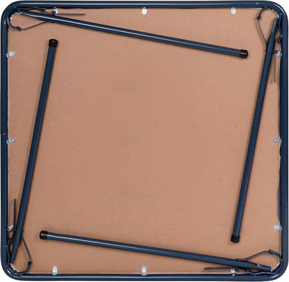 Flash Furniture Madison 5-Piece Folding Card Table and Chair Set, Navy | Portable, Indoor/Outdoor, Event Table and Chairs