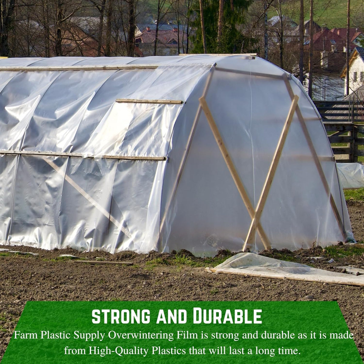 Farm Plastic Supply - 6 Mil White Plastic Sheeting - Overwintering Film, 6 Mil White Plastic Film, Greenhouse Plastic, Durable Plastic Sheeting (28' x 100')