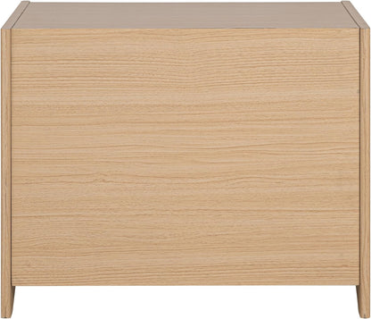 Furniture of America Cole Mid-Century Modern 22-Inch Rectangular Side Table with Drawer, Pet-Friendly Wooden Small Nightstand for Bedroom, Living Room, Home Office, Small Spaces, Natural