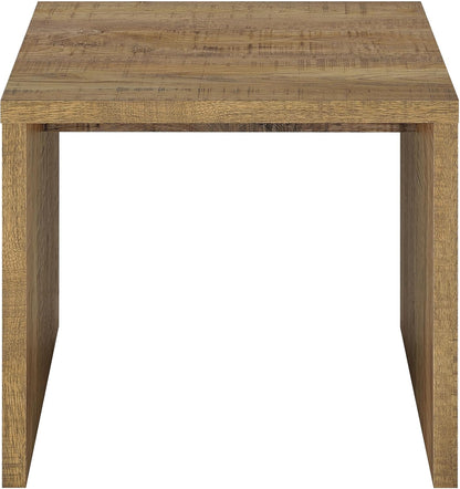 Coaster Home Furnishings - Canoga - Wood - End Table with Square Flat Top, U-Shaped Frame and Rustic Style - Living Room - 23.5-Inch - Mango - 706357
