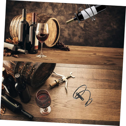 Cabilock 3pcs Elegant Spiral Wine Bottle Display Stand Red Wine Rack for Wall Rack Holder