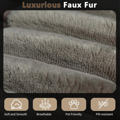 80” Oversized Double Lounge Chaise,Cloud Plush Sofa Bed,Upholstered Cloud Sofa Deep Seat,No Assembly Required,Modern Corduroy Sleeper Loveseat Chair for Living Room Bedroom Reading,Camel