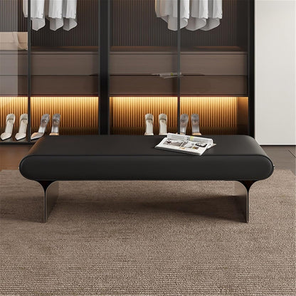 Modern Upholstered Bed end Bench Bedroom Home Use Bedside Dressing Room Long Shoe Changing Entryway(Small)
