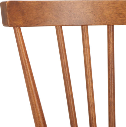 SAFAVIEH Home Collection – Winona Set of 2 Honey Windsor Farmhouse Dining Chairs, Spindle Back Wood Chairs, Classic Casual Seating (DCH8500K-SET2)