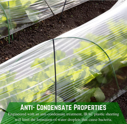 Farm Plastic Supply - Clear Coolmax Greenhouse Plastic Sheeting - 6 Mil - 4 Year UV Resistant Infrared Anti-Condensate Green House Covering Thermal Greenhouse Plastic 6 mil (24' x 20')