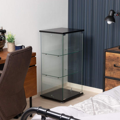 不二貿易(Fujiboeki) 3 Tiers Glass Collection Case, 高さ86cm, Clear