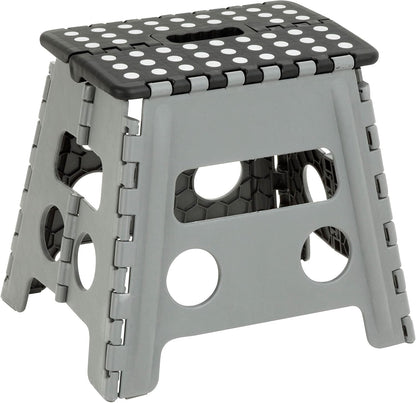 Honey-Can-Do TBL-02977 Folding Step Stool with Anti-Slip Surface, 12.8-Inch,Multicolor, 300 lbs
