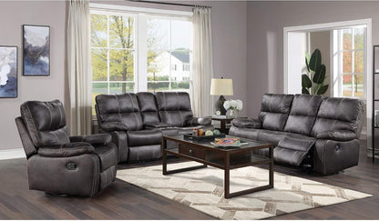 Wallace & Bay Hooper Swivel Recliner Glider, Dark Gray