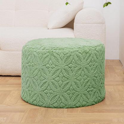 Plush Multi-Functional Ottoman Pouf – Ergonomic Ottoman Foot Rest with Space-Saving Design, Perfect Under Desks, Couches & Sofas (Sage Green)